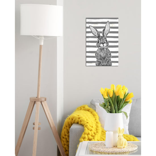 Queen Kerosin Blechschild - Black Rabbit with stripes Limitierter Zeitrabatt