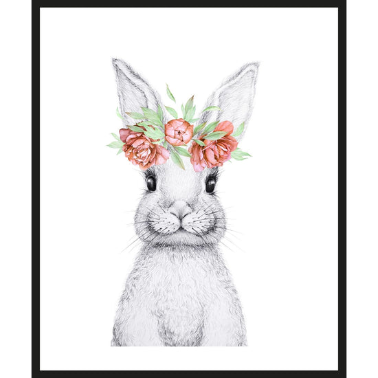 Queen Kerosin Rahmenbild - Grauer Hase mit Ohrenschmuck Meist gekauft