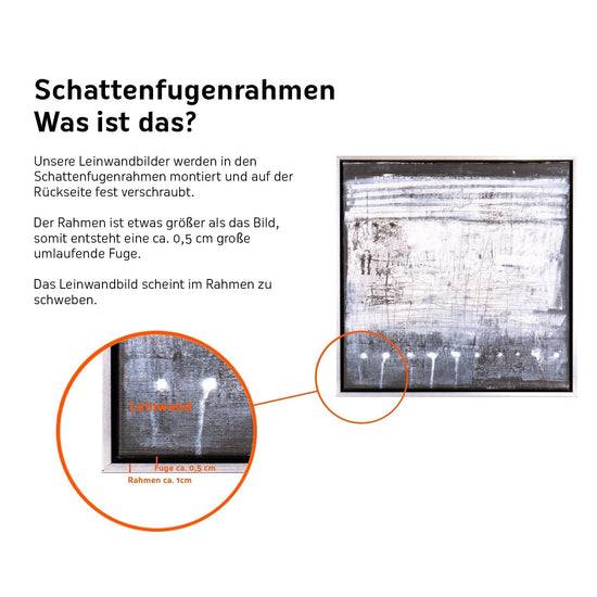 Queen Kerosin Leinwandbild mit Schattenfugenrahmen - Lian Tiefpreis
