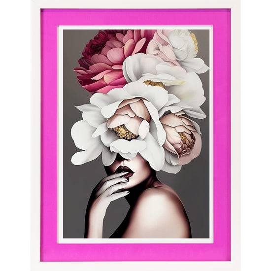 Queen Kerosin Rahmenbild mit Acrylpassepartout - Flower Lady Bis zu 50% Rabatt