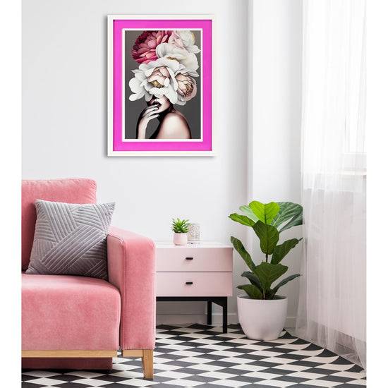 Queen Kerosin Rahmenbild mit Acrylpassepartout - Flower Lady Bis zu 50% Rabatt
