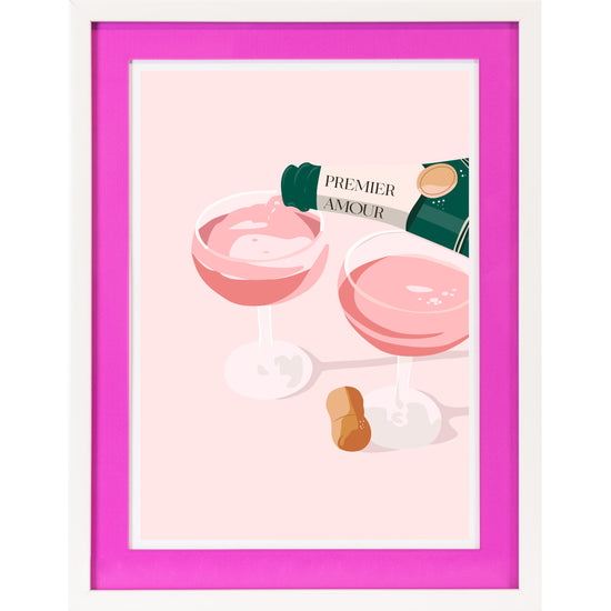 Queen Kerosin Rahmenbild mit Acrylpassepartout - Champagne Darling Bis zu 60% Rabatt