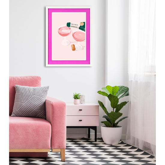Queen Kerosin Rahmenbild mit Acrylpassepartout - Champagne Darling Bis zu 60% Rabatt