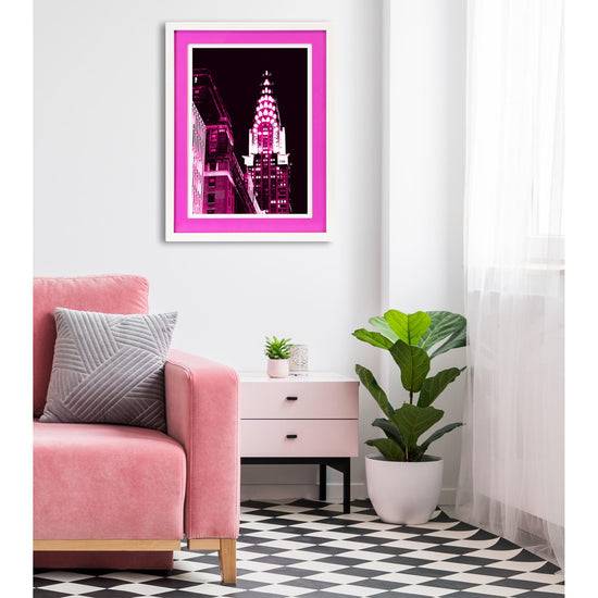 Queen Kerosin Rahmenbild mit Acrylpassepartout - New York 50% Rabatt mit kostenlosem Versand