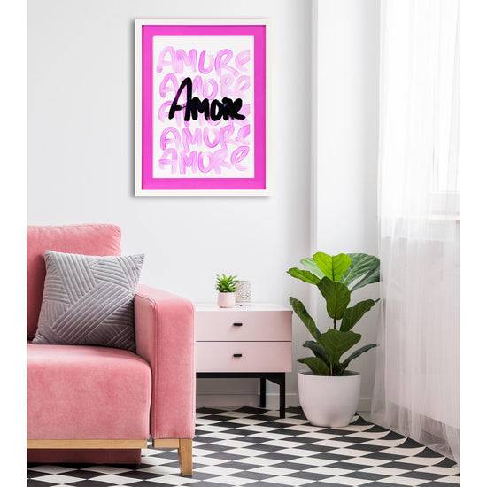 Queen Kerosin Rahmenbild mit Acrylpassepartout - Amor Amor Begrenzt auf 3 Tage