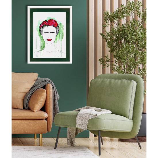 Queen Kerosin Rahmenbild mit Acrylpassepartout - Mexican Lady Black Friday Preise