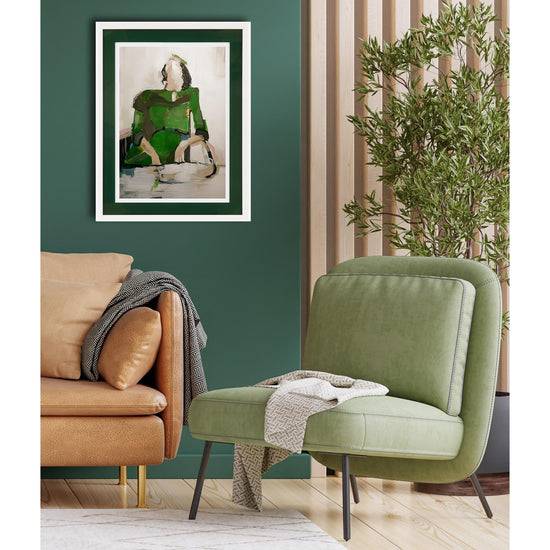 Queen Kerosin Rahmenbild mit Acrylpassepartout - Abstract Lady 50% Rabatt für begrenzte Zeit