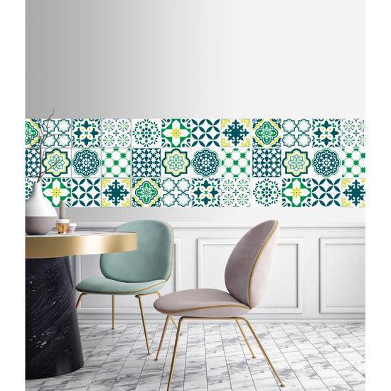 Queen Kerosin Stickerfliesen - Greenish 12er-Set Top Angebot
