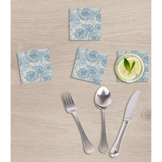 Queen Kerosin Steinuntersetzer-Set - Blue Shellfish Zeitlich begrenztes Angebot