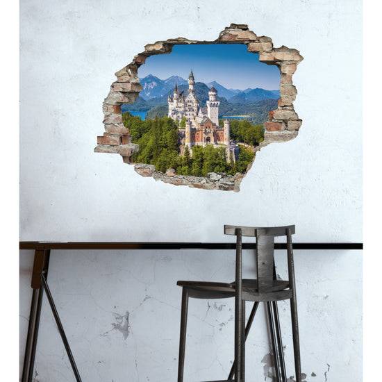 Queen Kerosin 3D Wandtattoo - Schloss Neuschwanstein Günstiger Verkauf