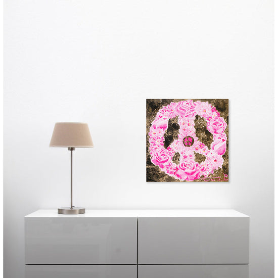 Queen Kerosin Leinwandbild - Peace Flower Forever Fabrikpreis