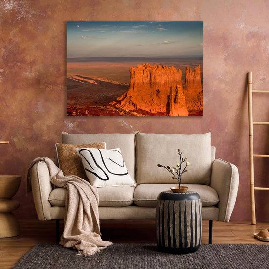 Queen Kerosin Acrylglasbild - MOON OVER MONUMENT VALLEY Letzte 2 Tage