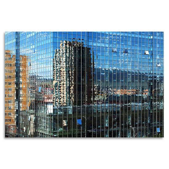 Queen Kerosin Acrylglasbild - Skyscraper Blue 50% Rabatt mit kostenlosem Versand