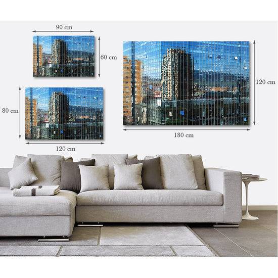 Queen Kerosin Acrylglasbild - Skyscraper Blue 50% Rabatt mit kostenlosem Versand