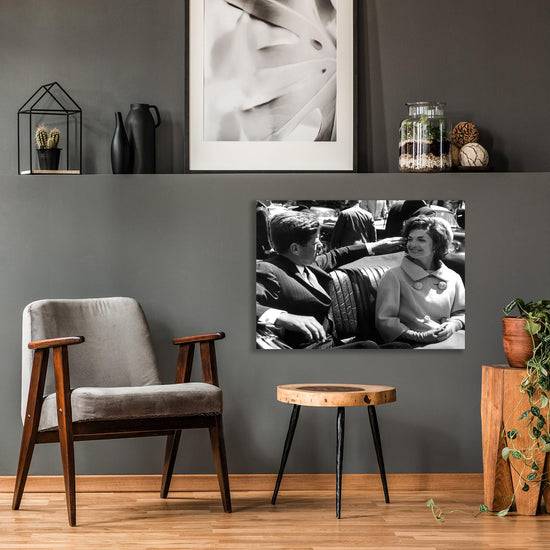 Queen Kerosin Acrylglasbild - John F. Kennedy & Jackie Kennedy Große Rabatte