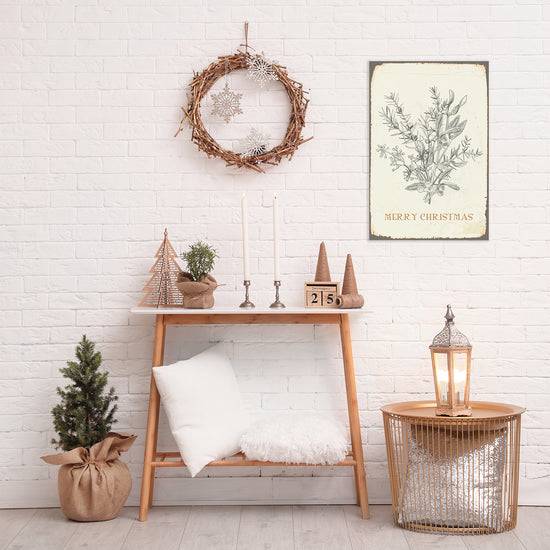 Queen Kerosin Blechschild - Christmas Berries 50% Rabatt mit kostenlosem Versand