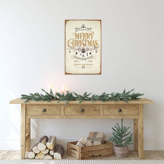 Queen Kerosin Blechschild - Happy Holidays zollfrei
