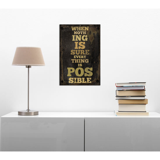 Queen Kerosin Blechschild - When nothing is sure, everything is possible Exklusivangebot