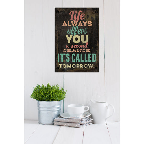 Queen Kerosin Blechschild - Life Always Offers You A Second ChanceTomorrow Osterangebot
