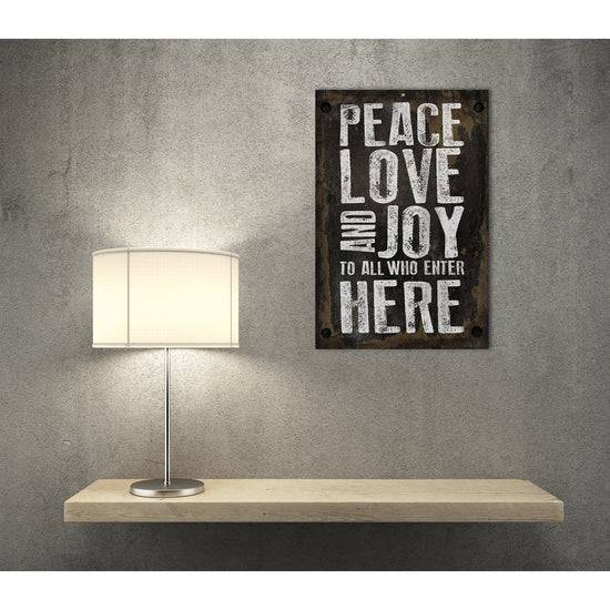 Queen Kerosin Blechschild - Peace Love And Joy Vatertagsangebot