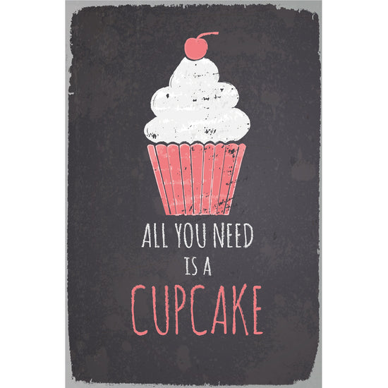 Queen Kerosin Blechschild - Cupcake Neuheiten