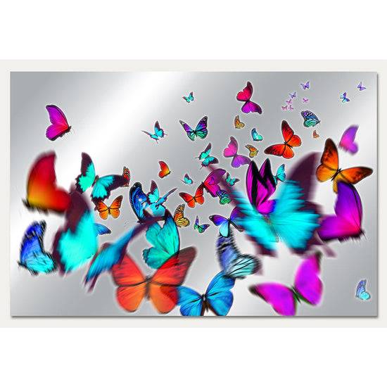 Queen Kerosin Aluminiumbild - Colorful Butterflies Speichern exportieren