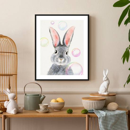 Queen Kerosin Rahmenbild - Hase mit Seifenblasen Hotsell