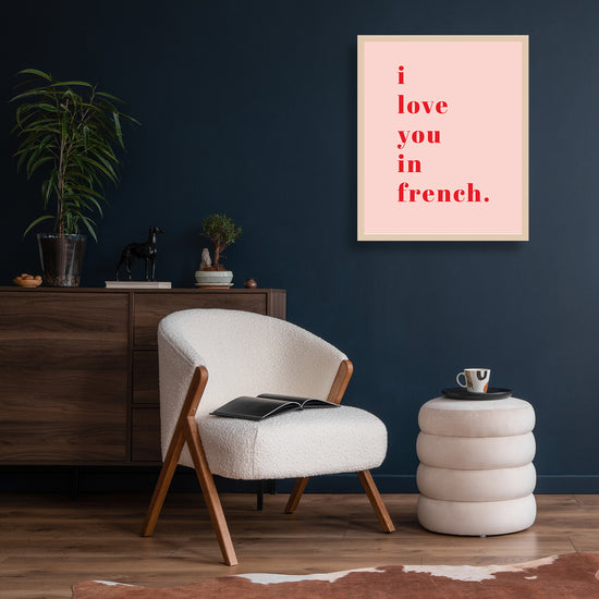 Queen Kerosin Rahmenbild - I love you in french Fabrikpreis