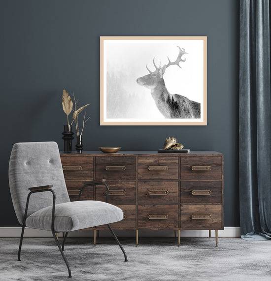 Queen Kerosin Rahmenbild - Deer SW Online Shopping