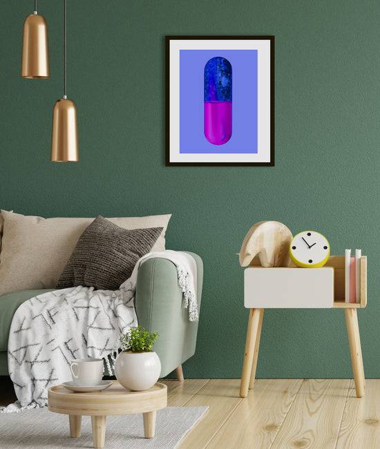 Queen Kerosin Rahmenbild - Blue Purple Pill Osterangebot