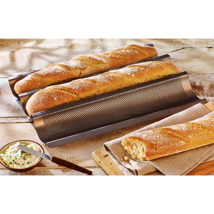Rbv Birkmann BAGUETTEBLECH PERFORIERT FÜR 3 STÜCK LAIB & SEELE Blitzangebot