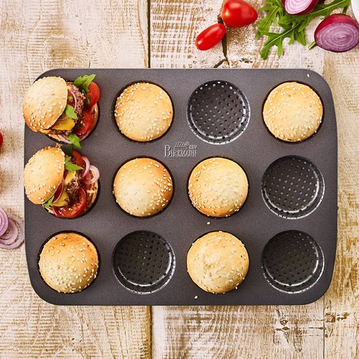 Rbv Birkmann Mini-Burger Brötchenblech Perforiert | für 12 Stück Laib & Seele Riesige Ersparnisse