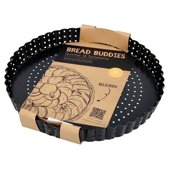 Rbv Birkmann QUICHE- & TARTEFORM | 25 CM PERFORIERT | MIT LOSEM BODEN BREAD BUDDIES