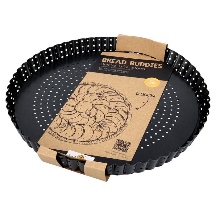 Rbv Birkmann QUICHE- & TARTEFORM | 30 CM PERFORIERT | MIT LOSEM BODEN BREAD BUDDIES