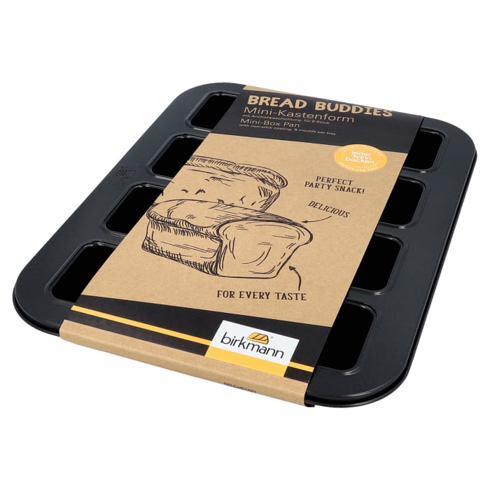 Rbv Birkmann MINI-KASTENFORM | 8-FACH ANTIHAFTBESCHICHTET BREAD BUDDIES