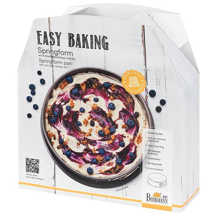Rbv Birkmann SPRINGFORM | 24 CM MIT HOHEM RAND | ANTIHAFT | AUSLAUFSICHER EASY BAKING