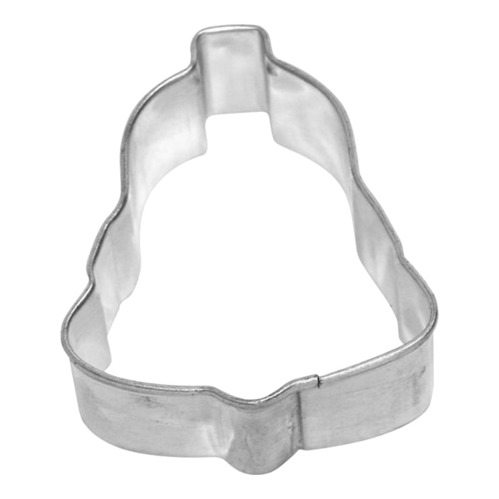 Rbv Birkmann PLÄTZCHEN - AUSSTECHFORM GLOCKE WEIßBLECH MIT BRILLANTEM GLANZ | HANDGELÖTET | 7 CM