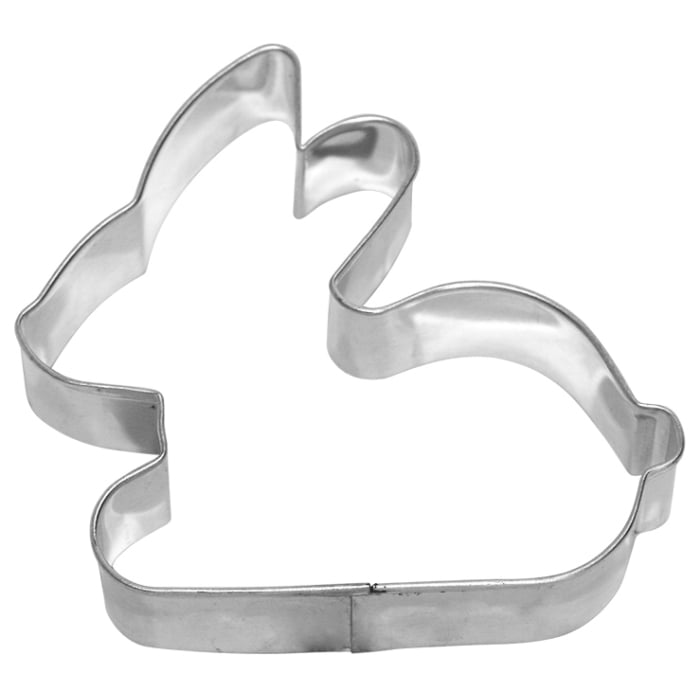 Rbv Birkmann AUSSTECHFORM HASE | LIEGEND WEIßBLECH MIT BRILLIANTEM GLANZ | HANDGELÖTET | 9 CM AUSSTECHFORMEN