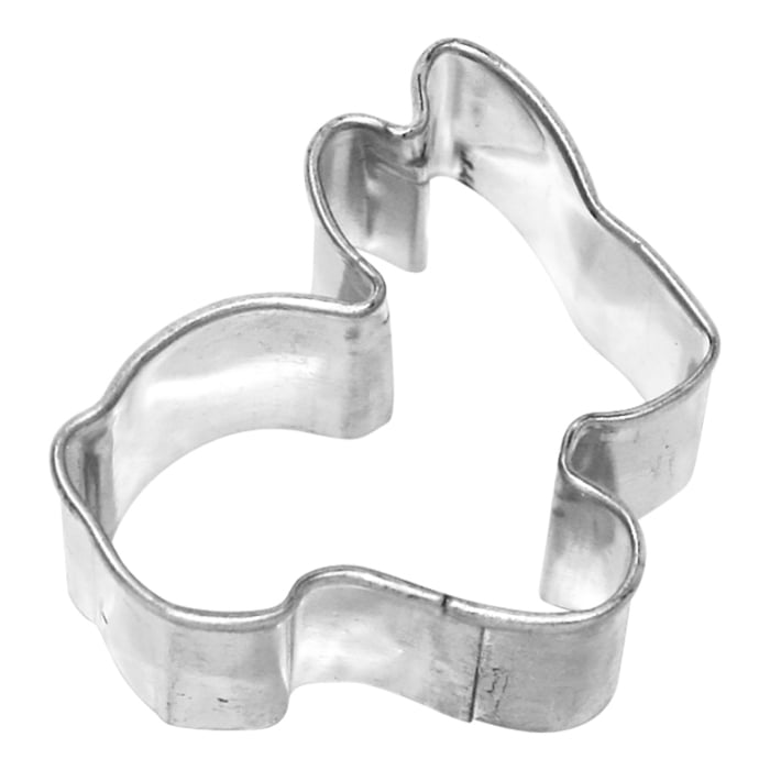 Rbv Birkmann AUSSTECHFORM HASE | LIEGEND WEIßBLECH MIT BRILLIANTEM GLANZ | HANDGELÖTET | 7 CM AUSSTECHFORMEN