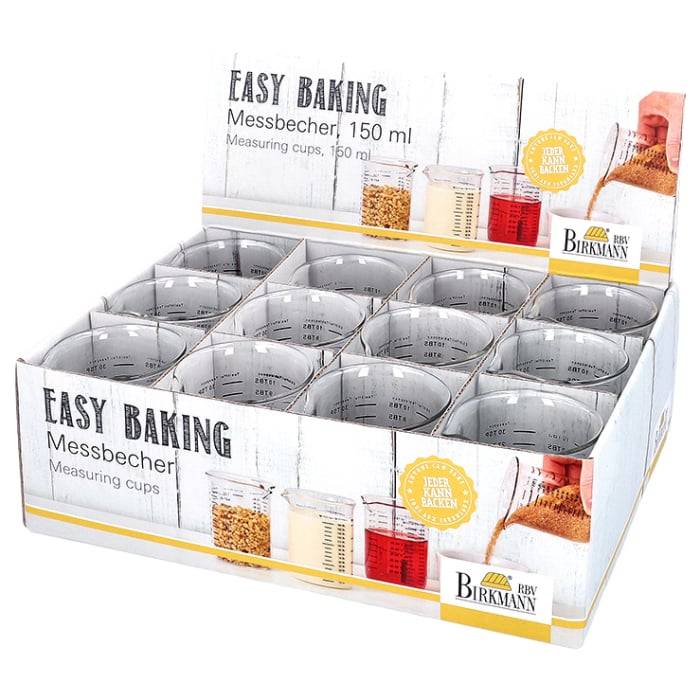 Rbv Birkmann MESSBECHER GLAS 150 ML EASY BAKING Discount Store für neue Produkte