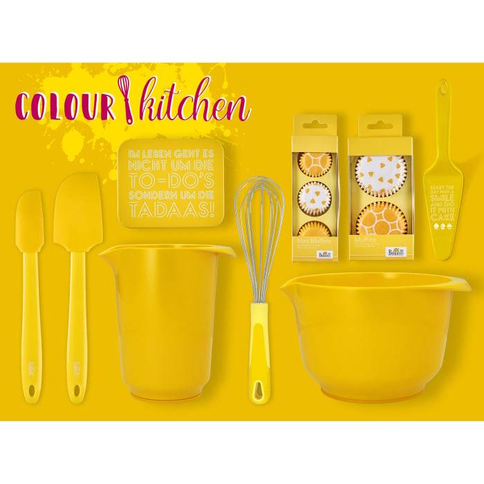 Rbv Birkmann TORTENHEBER START THE DAY WITH A SMILE AND END IT WITH CAKE GELB | 26 x 6 CM COLOUR KITCHEN Riesige Rabatte