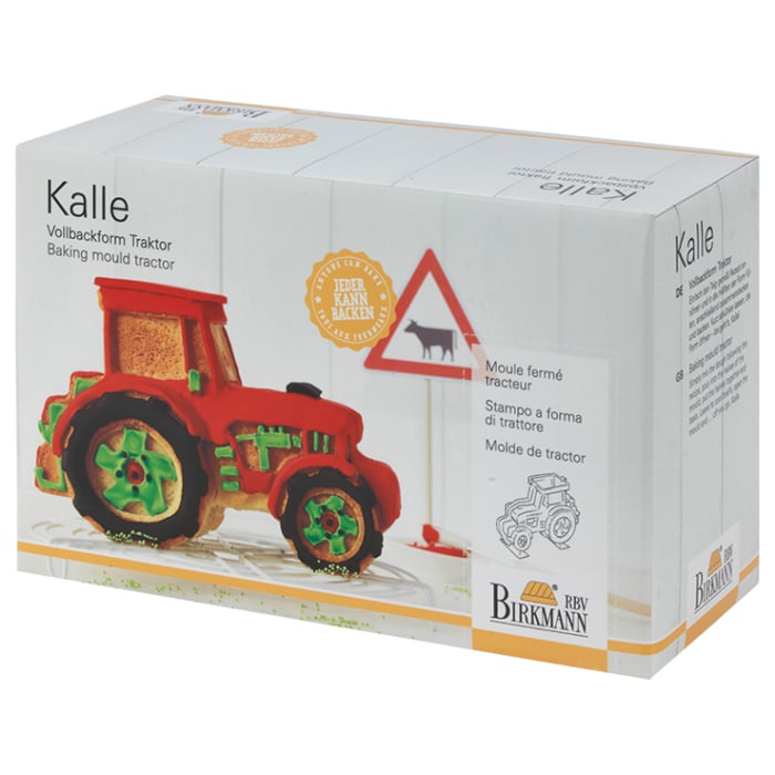 Rbv Birkmann VOLLBACKFORM KALLE | DER TRAKTOR | 24,5 x 10 CM SILIKON | ANTIHAFT