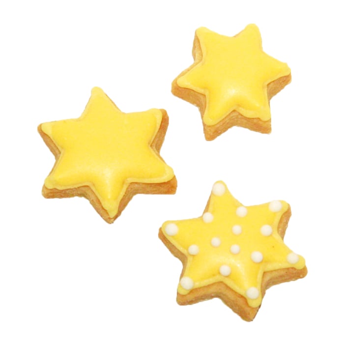 Rbv Birkmann PLÄTZCHEN - AUSSTECHFORM STERN WEIßBLECH MIT BRILLANTEM GLANZ | HANDGELÖTET | 3 CM Kostenloser Versand