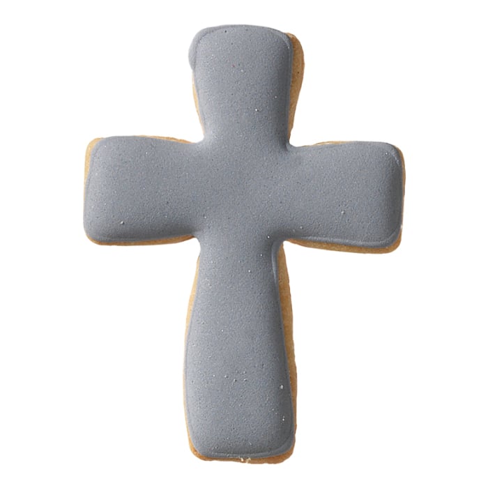 Rbv Birkmann AUSSTECHFORM KREUZ WEIßBLECH MIT BRILLANTEM GLANZ | HANDGELÖTET | 6 CM Günstig kaufen