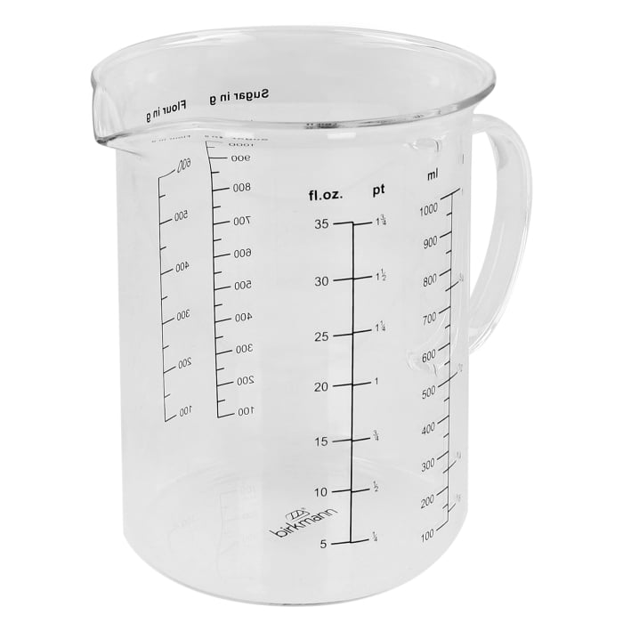 Rbv Birkmann Messbecher Glas 1000 ml ´Cause we care 2025