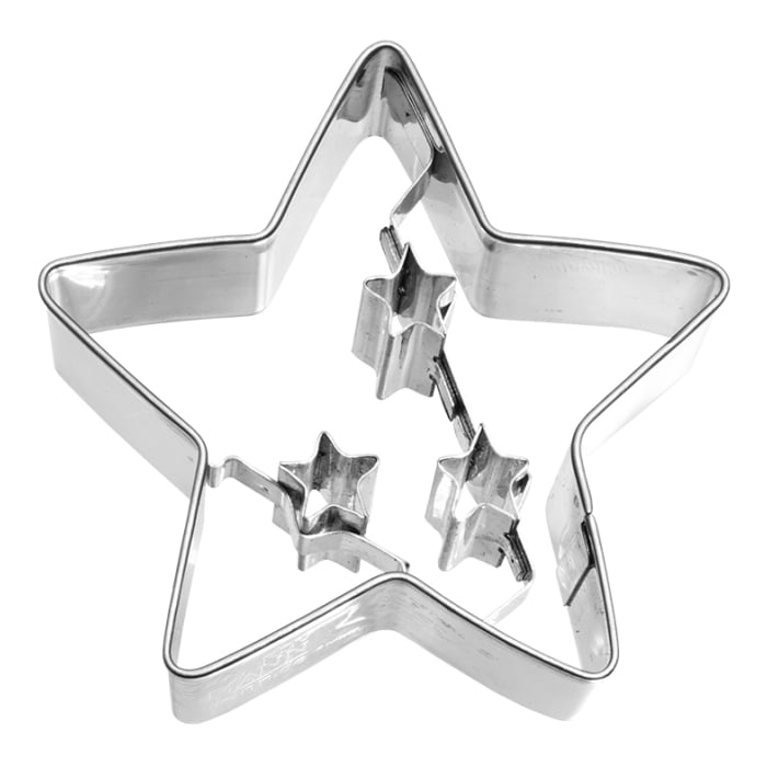 Rbv Birkmann PLÄTZCHEN - AUSSTECHFORM WEIHNACHTS-STERN EDELSTAHL | MIT INNENPRÄGUNG | 6,5 CM Versandkostenfrei