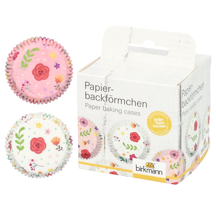 Rbv Birkmann PAPIERBACKFÖRMCHEN GEBLÜMT | Ø 7 CM | 3 CM HOCH
