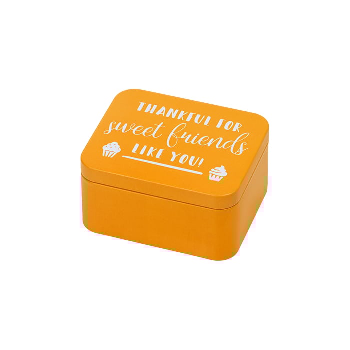 Rbv Birkmann GESCHENKBOX THANKFUL FOR SWEET FRIENDS LIKE YOU! ORANGE | 12 x 10 x 6 CM COLOUR KITCHEN 50% Rabatt für begrenzte Zeit