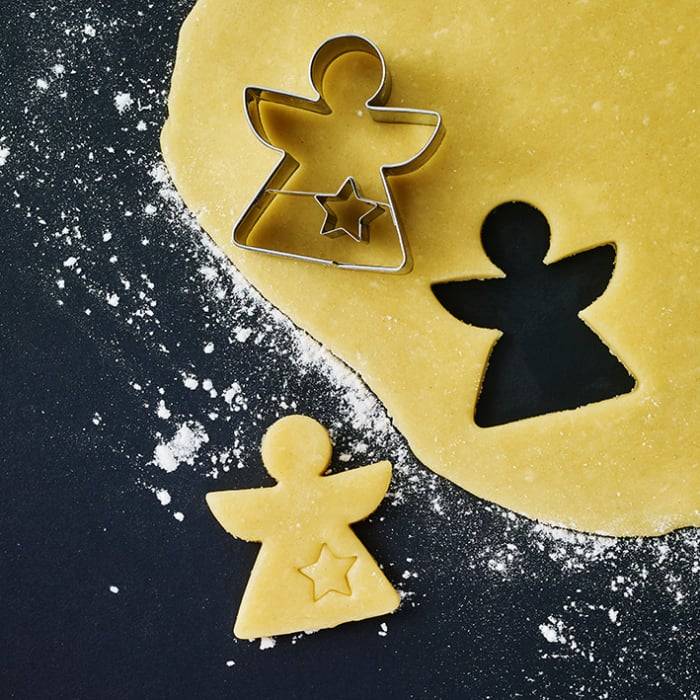 Rbv Birkmann PLÄTZCHEN - AUSSTECHFORM ENGEL | GEOMETRISCH EDELSTAHL | MIT INNENPRÄGUNG | 6 CM Tägliche Deals