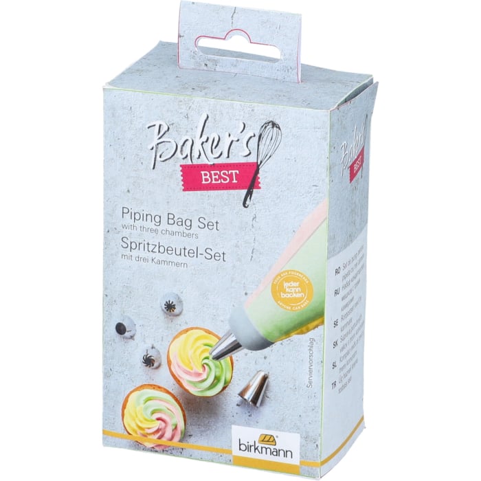 Rbv Birkmann Spritzbeutel-Set mit drei Kammern Baker´s Best